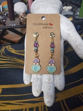 Handmade "Ariel" Perfume Bottle Hypoallergenic Earrings